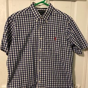 U.S. Polo Assn Checkered Button Down Shirt - Large